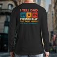 I Tell Dad Jokes Periodically But Only When I'm My Element Back Print Long Sleeve T-shirt