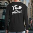 Trust The Process Motivational Quote Workout Gym Back Print Long Sleeve T-shirt
