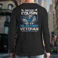 Us Air Force Veteran Proud Cousin Of An Air Force Back Print Long Sleeve T-shirt