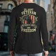 Us Army Veteran Defender Of Liberty And FreedomBack Print Long Sleeve T-shirt