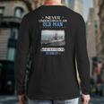 Uss Mars Afs 1 Veterans Day Father Day Back Print Long Sleeve T-shirt