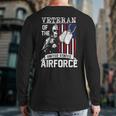 Veteran Of The United States Us Air Force Usa Flag Back Print Long Sleeve T-shirt