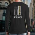 Veteran Of United States Us Army Vet Gold Back Print Long Sleeve T-shirt
