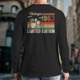 Vintage 1953 Drums Lovers 70Th Birthday Drummer Back Print Long Sleeve T-shirt