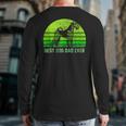 Vintage Best Airedale Terrier Dog Dad Ever Silhouette Sunset Back Print Long Sleeve T-shirt