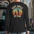 Vintage Best Uncle By Par Golfing Uncle Back Print Long Sleeve T-shirt