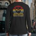 Vintage Great Dads Get Promoted To Grandaddy Rad Dads Back Print Long Sleeve T-shirt