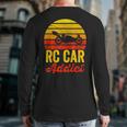 Vintage Rc Cars Addict Rc Racer Rc Car Lover Boys Fun Back Print Long Sleeve T-shirt