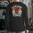 Vintage Retro Gym Gin And Tonic Gin Lover Back Print Long Sleeve T-shirt
