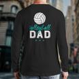 Volleyball Dad Proud Father And Sports Parents Back Print Long Sleeve T-shirt