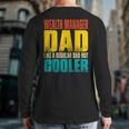 Wealth Manager Dad Like A Regular Dad But Cooler Back Print Long Sleeve T-shirt