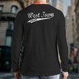 West Town Chicago Neighborhood Vintage Back Print Long Sleeve T-shirt