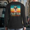Worlds Best Farter I Mean Father Best Dad Ever Cool Dog Mens Back Print Long Sleeve T-shirt