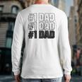 1 Dad Apparel For The Best Dad Ever Vintage Dad Back Print Long Sleeve T-shirt