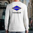 Army Ranger Ww2 Army Rangers Patch Veteran White Back Print Long Sleeve T-shirt