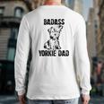 Ba Dass Yorkie Dad Back Print Long Sleeve T-shirt