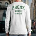 Bronx New York Ny Vintage Athletic Sports Back Print Long Sleeve T-shirt