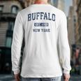 Buffalo New York Ny Vintage Athletic Sports Back Print Long Sleeve T-shirt