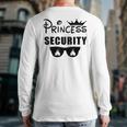 Dad Princess Security Halloween Costume Back Print Long Sleeve T-shirt