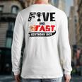 Five And Fast Birthday Boy Race Car 5Th Birthday Racer Back Print Long Sleeve T-shirt