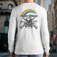 Lgbtq July 4Th American Flag Rainbow Proud Veteran Back Print Long Sleeve T-shirt