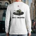 The M24 Chaffee Usa Light Tank Ww2 Military Machinery Back Print Long Sleeve T-shirt