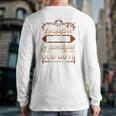 Mens Boppa Because Grandpa Is For Old Guys Father's Day Back Print Long Sleeve T-shirt