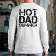 Mens Hot Dad Summer Father's Day Summertime Vacation Trip Back Print Long Sleeve T-shirt