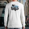 Mens We Ride At Dawn Father's Day Dad Grandfather Back Print Long Sleeve T-shirt