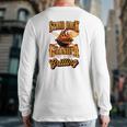 Stand Back Grandpa Is Grilling Grill Master 4Th Of July Dad Back Print Long Sleeve T-shirt