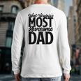 West Virginia Dad Son Wife Best Awesome Father Back Print Long Sleeve T-shirt