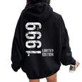 25Th Birthday 25 Years Old Man Woman Vintage 1999 Women Oversized Hoodie Back Print Black