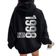 26Th Birthday Boy Girl 26 Years Old Vintage 1998 Women Oversized Hoodie Back Print Black