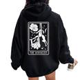 Aerialist Floral Acrobatics Dancer Aerial Silk Circus Sports Women Oversized Hoodie Back Print Black