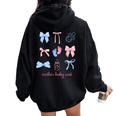 Coquette Mother Baby Nurse Postpartum Rn Graduation Women Oversized Hoodie Back Print Black