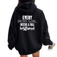 Every Short Girl Needs Tall Best Friend Bff Matching Outfit Women Oversized Hoodie Back Print Black