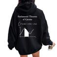 Fundamental Theorem Of Calculus Math Teacher Nerdy Women Oversized Hoodie Back Print Black