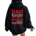 Fathers Day From Daughter Son Wife For Dad Women Oversized Hoodie Back Print Black