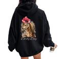 Hat Horse Racing Derby Party On Derby Day 2024 Women Oversized Hoodie Back Print Black