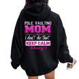 Pole Vaulting Mom T Best Mother Women Oversized Hoodie Back Print Black