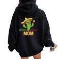 Saying Nacho Average Mom Humor Mexican Men Women Oversized Hoodie Back Print Black