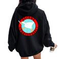 Silly Goose Become Ungovernable Sarcastic Goose Meme Women Oversized Hoodie Back Print Black