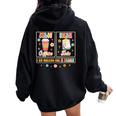 Sped Teacher Special Education First Coffee Then Data Women Oversized Hoodie Back Print Black