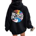 The Future Is Inclusive Lgbt Pride Month Flag Rainbow Women Oversized Hoodie Back Print Black