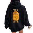 Gegagedigedagedago Nug Life Eye Joe Chicken Nugget Meme Women Oversized Hoodie Back Print Black