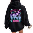 I'm Going To Be Big Sister 2025 For Pregnancy Announcement Women Oversized Hoodie Back Print Black