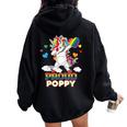 I'm A Proud Lgbt Gay Poppy Pride Dabbing Unicorn Rainbow Les Women Oversized Hoodie Back Print Black