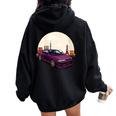 Jdm Skyline R33 Car Tuning Japan Tokio Drift Women Oversized Hoodie Back Print Black