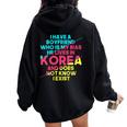 Korean Pop Boyfriend K-Pop Bias Women Oversized Hoodie Back Print Black
