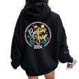 Memories Girls Trip Friends Vacation Besties Trip 2024 Women Oversized Hoodie Back Print Black